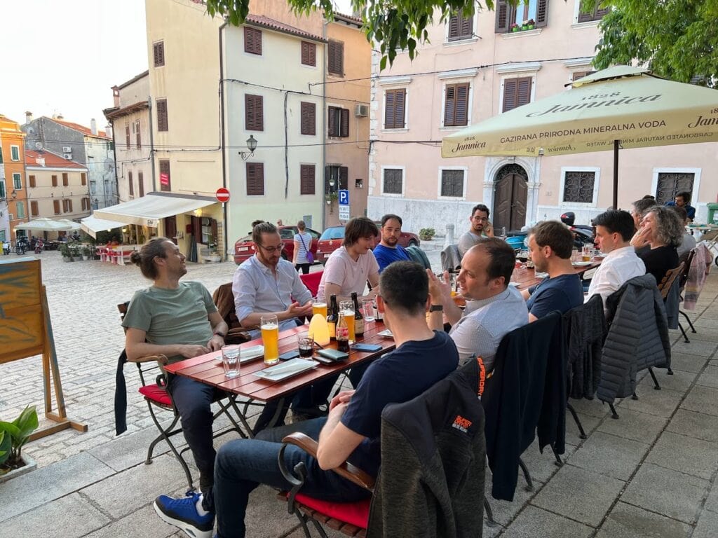 troii Team Retreat Rovinj 2022 - Abendessen in Rovinj