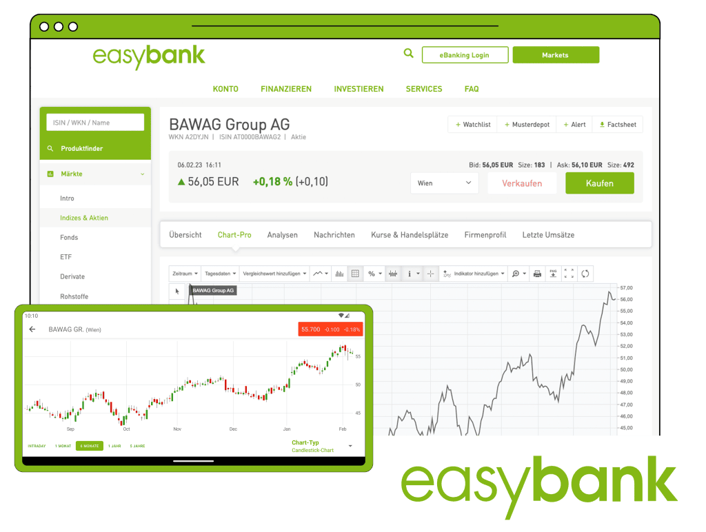 easybank web und app